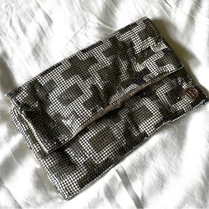 Felix & Rey gold and silver metal clutch